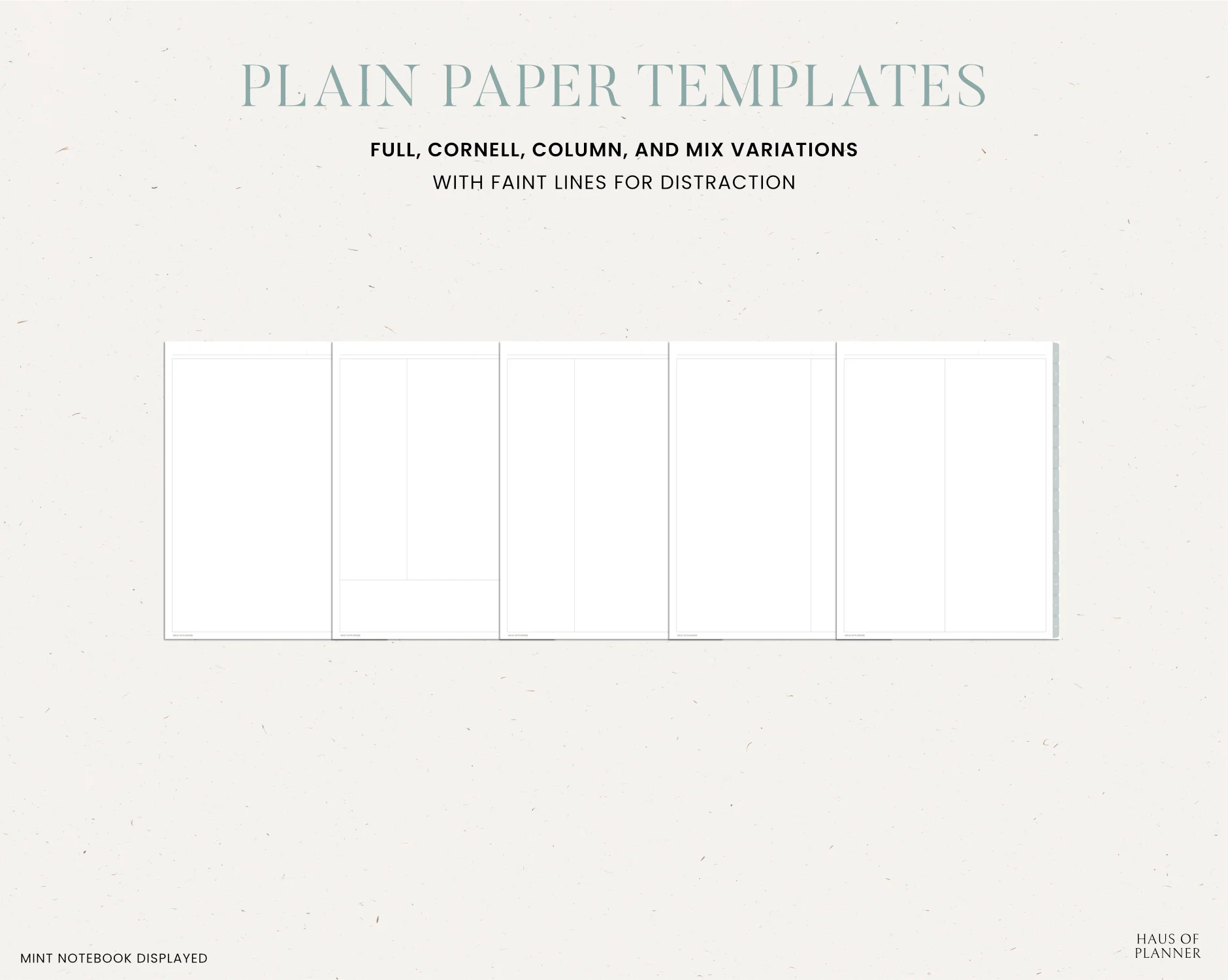 12 Subject Digital Notebooks | Bundle Landscape & Portrait | 5 Pastel Colors - Image 10