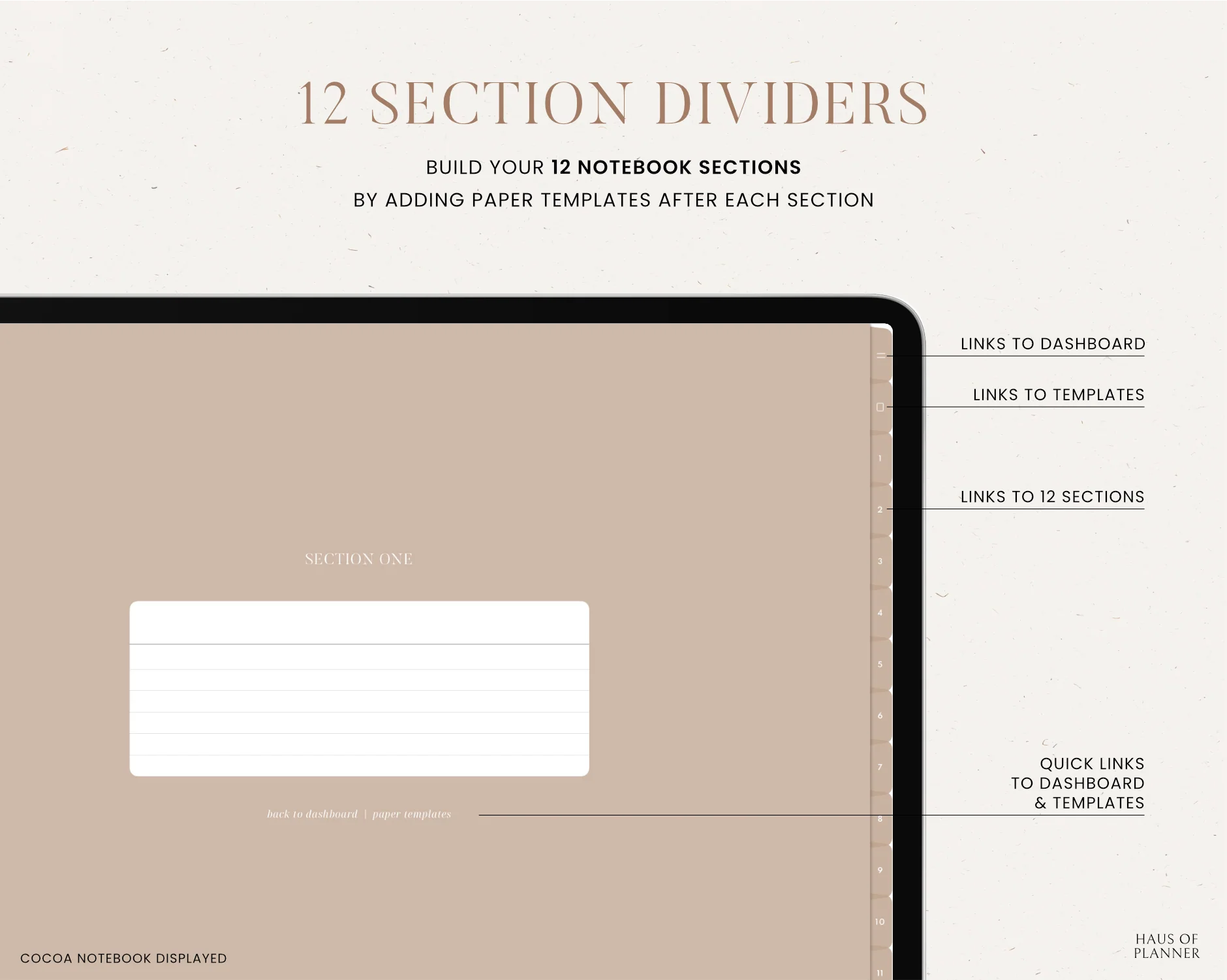 12 Subject Digital Notebooks | Landscape | 5 Neutral Colors - Image 4