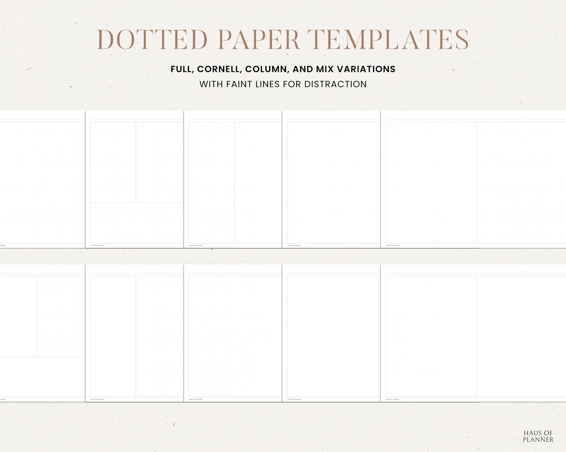 12 Subject Digital Notebooks | Landscape | 5 Neutral Colors - Image 8