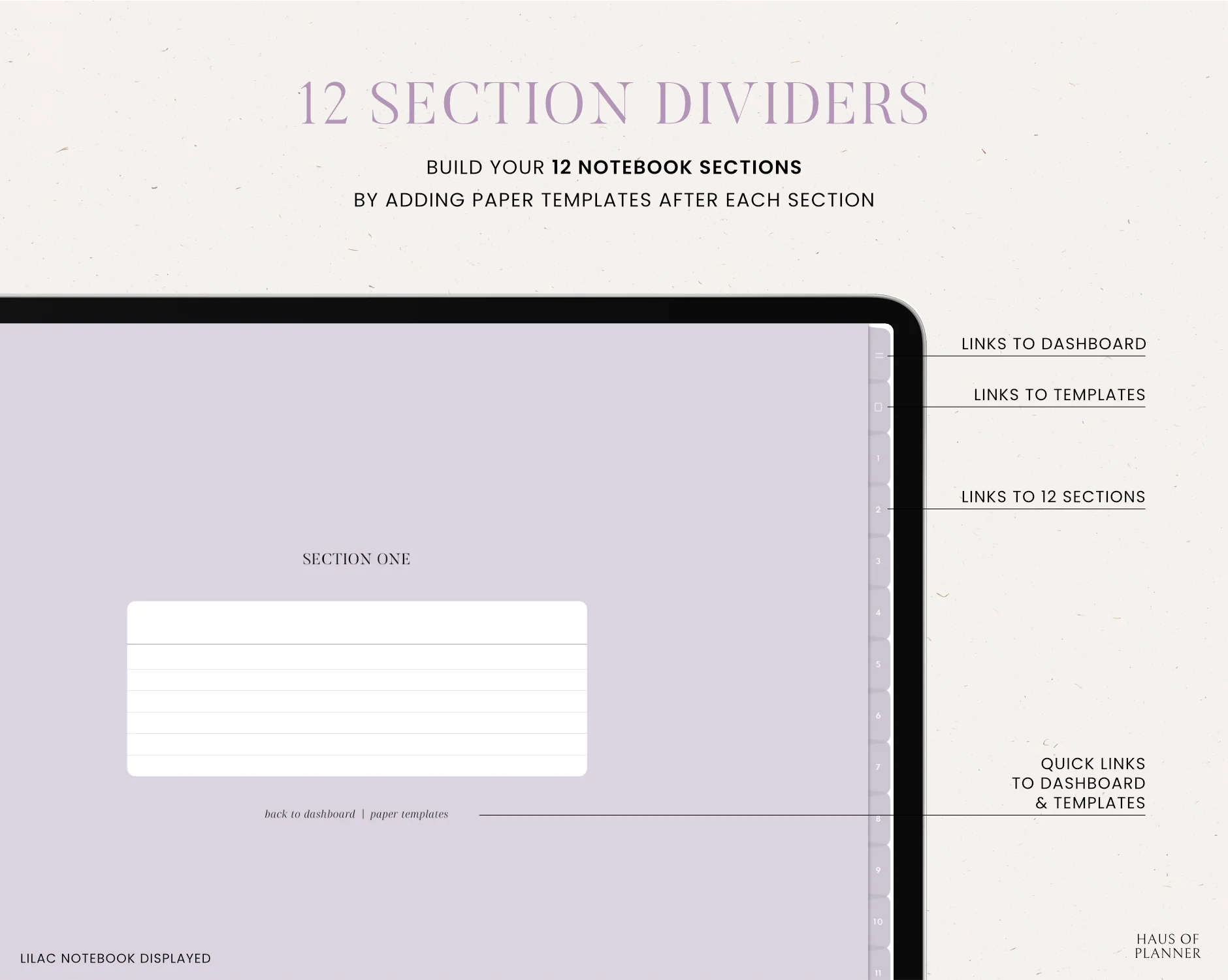 12 Subject Digital Notebooks | Landscape | 5 Pastel Colors - Image 4