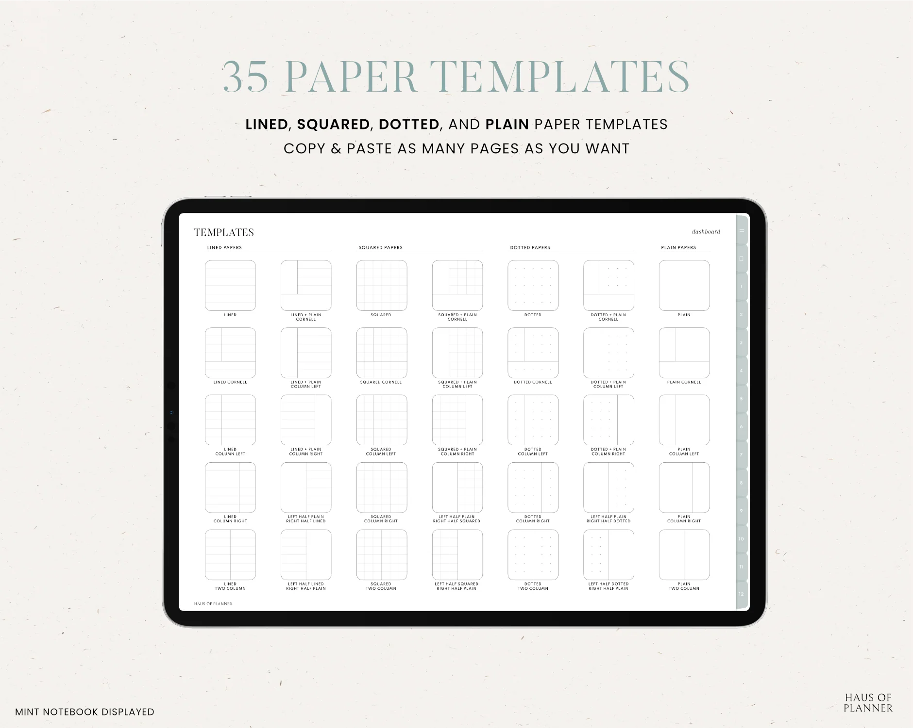 12 Subject Digital Notebooks | Landscape | 5 Pastel Colors - Image 5