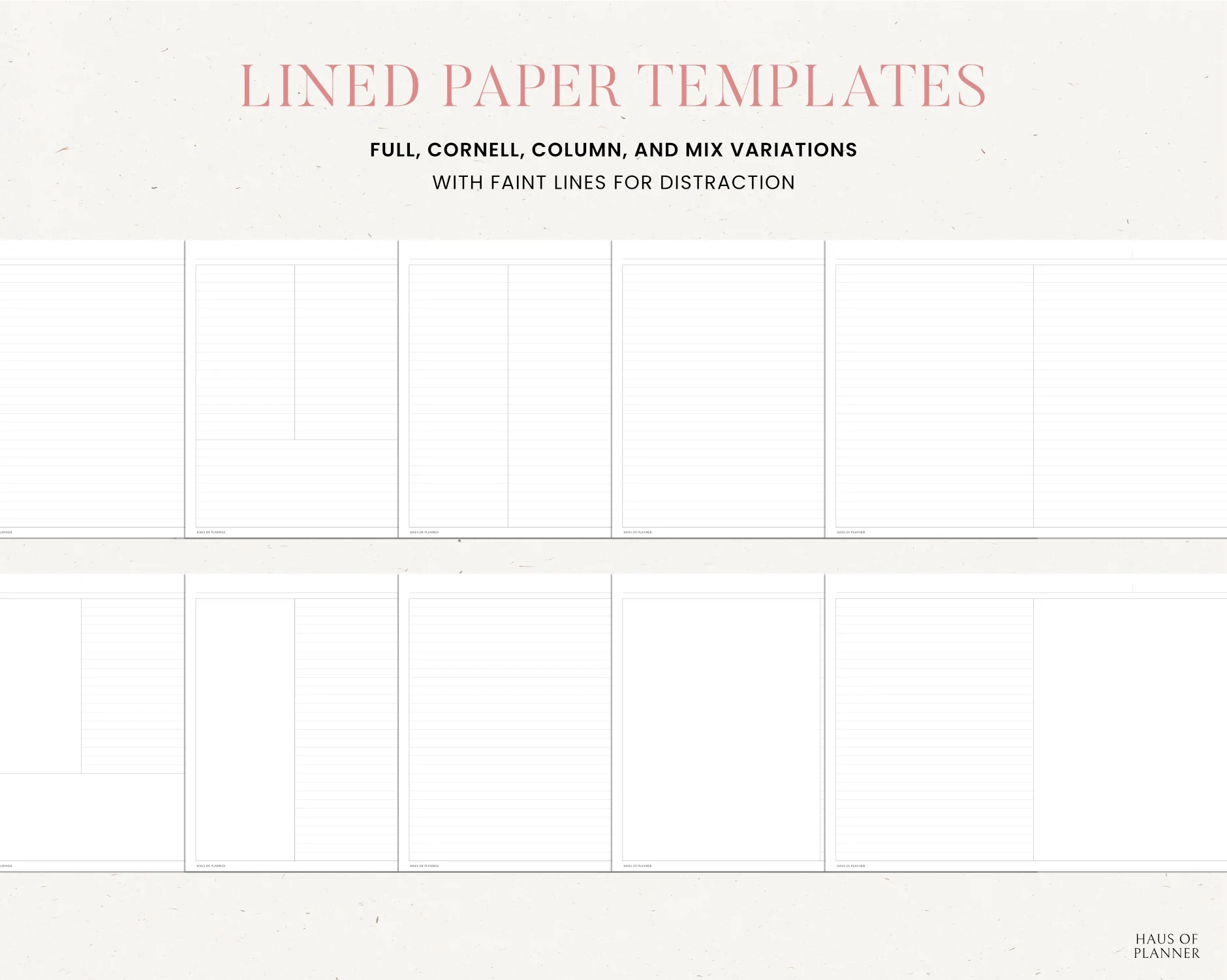 12 Subject Digital Notebooks | Landscape | 5 Pastel Colors - Image 6
