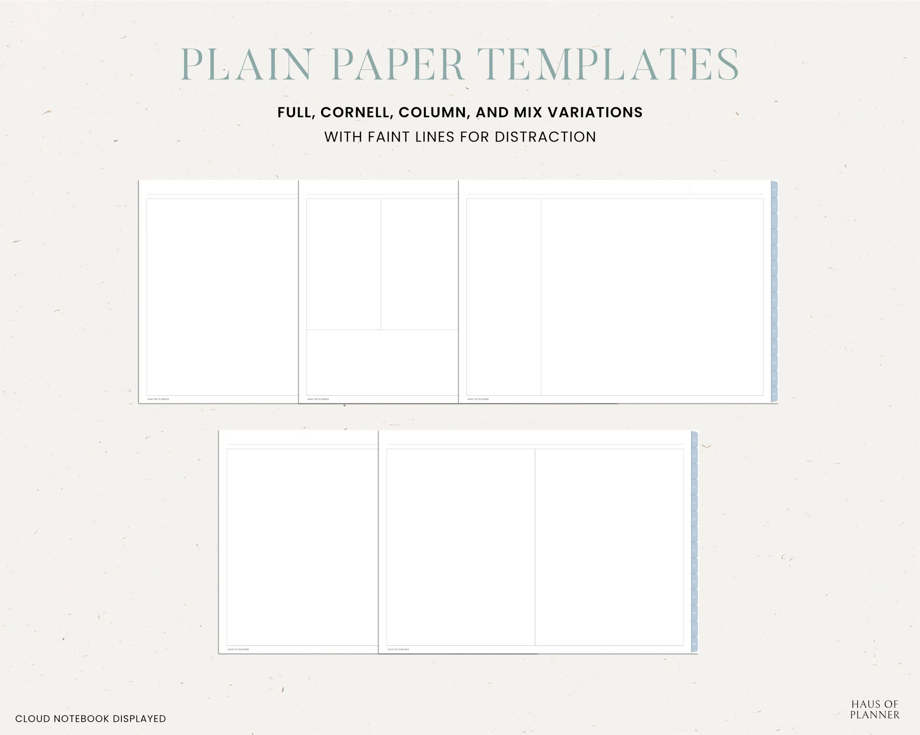 12 Subject Digital Notebooks | Landscape | 5 Pastel Colors - Image 9