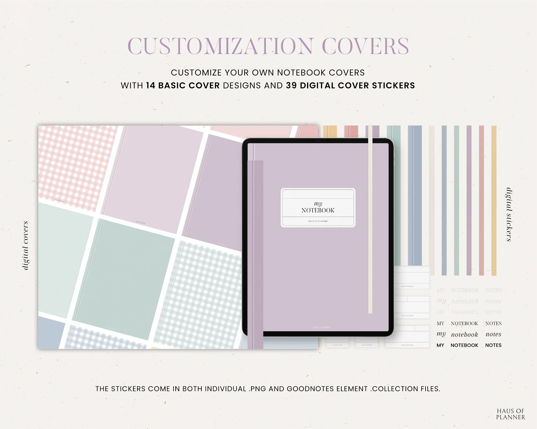 12 Subject Digital Notebooks | Portrait | 5 Pastel Colors - Image 10