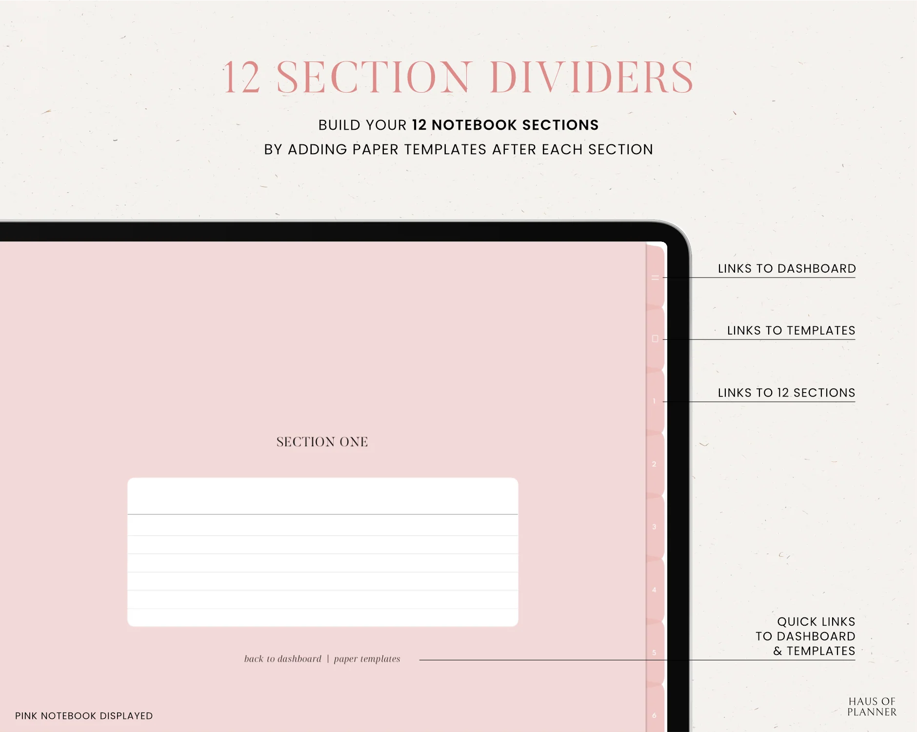 12 Subject Digital Notebooks | Portrait | 5 Pastel Colors - Image 4