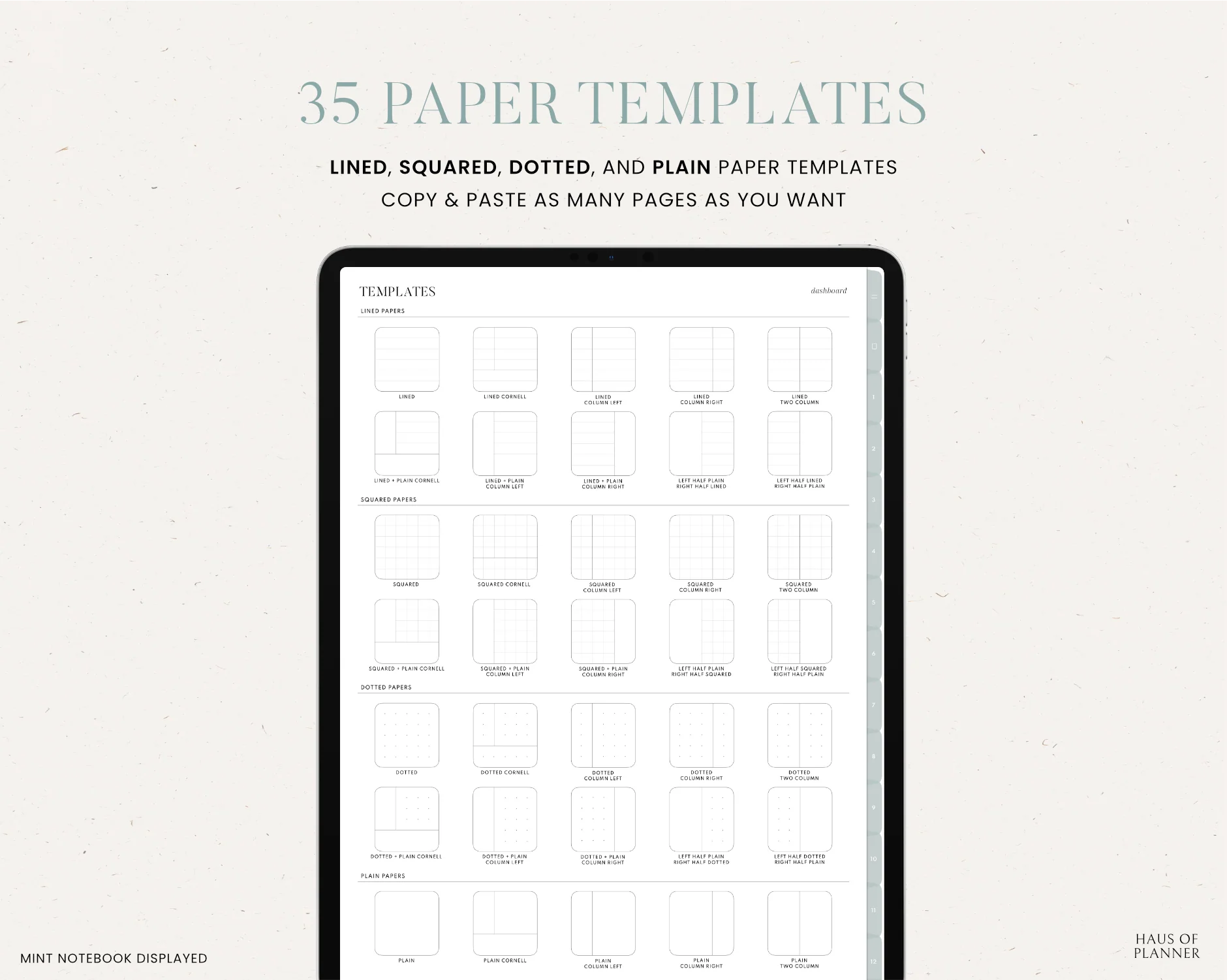 12 Subject Digital Notebooks | Portrait | 5 Pastel Colors - Image 5