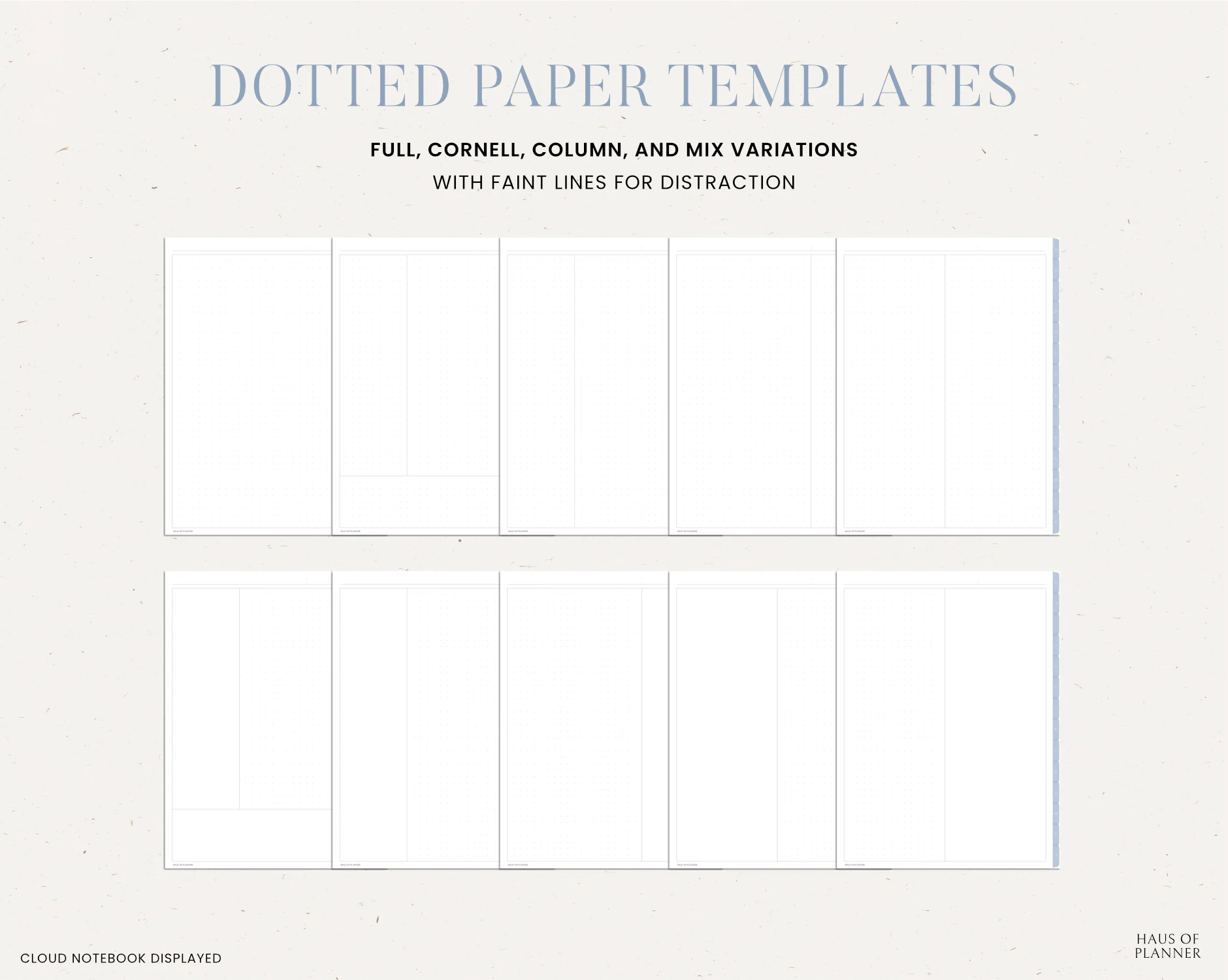12 Subject Digital Notebooks | Portrait | 5 Pastel Colors - Image 8