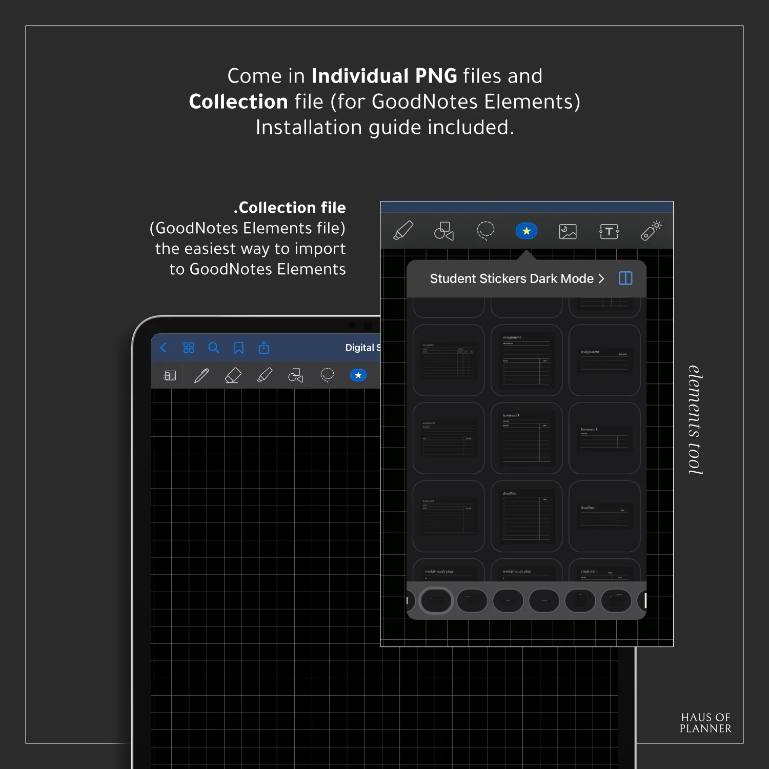 Student Digital Stickers | Dark Mode - Image 3