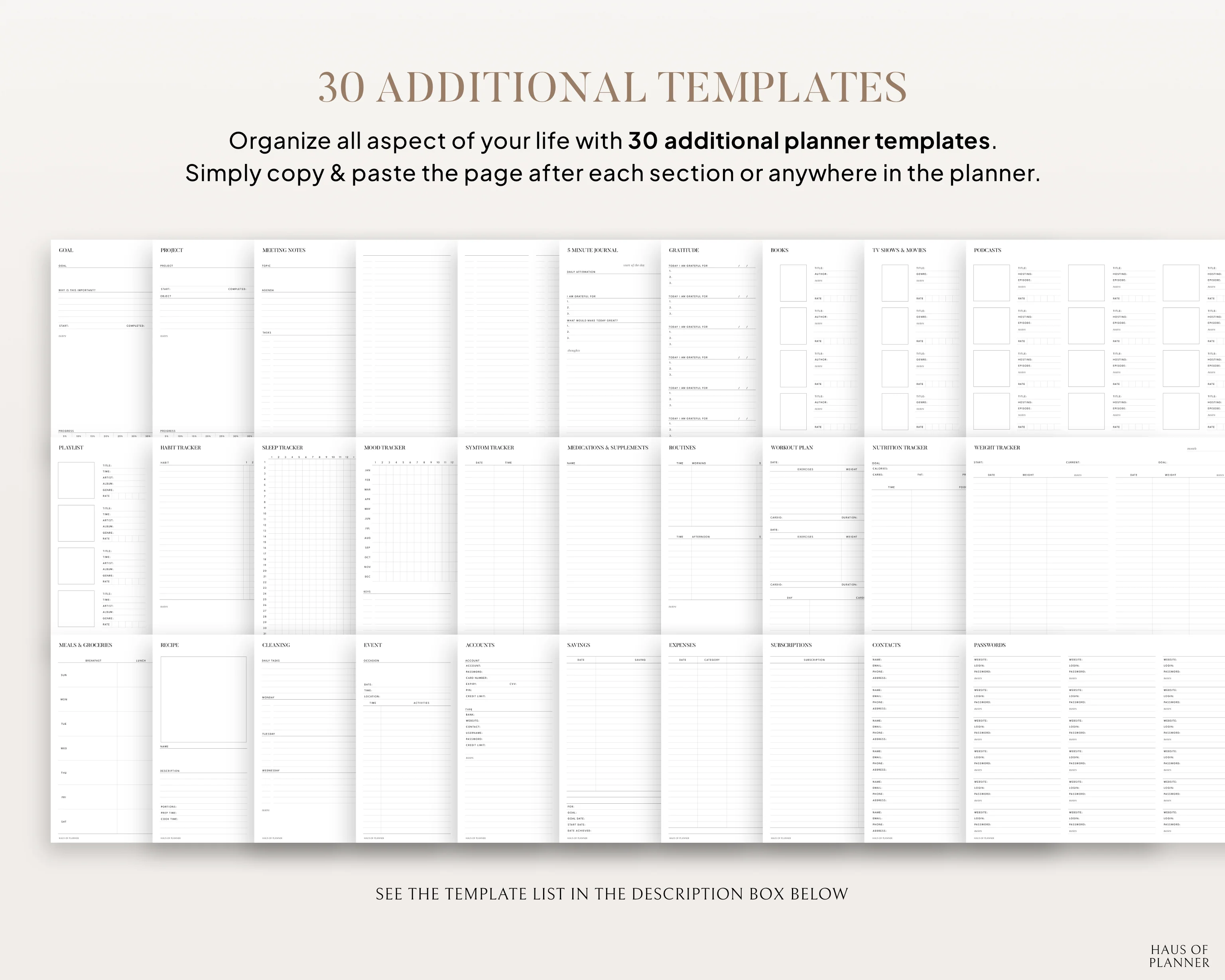 Undated Digital Planner | Landscape - Image 9