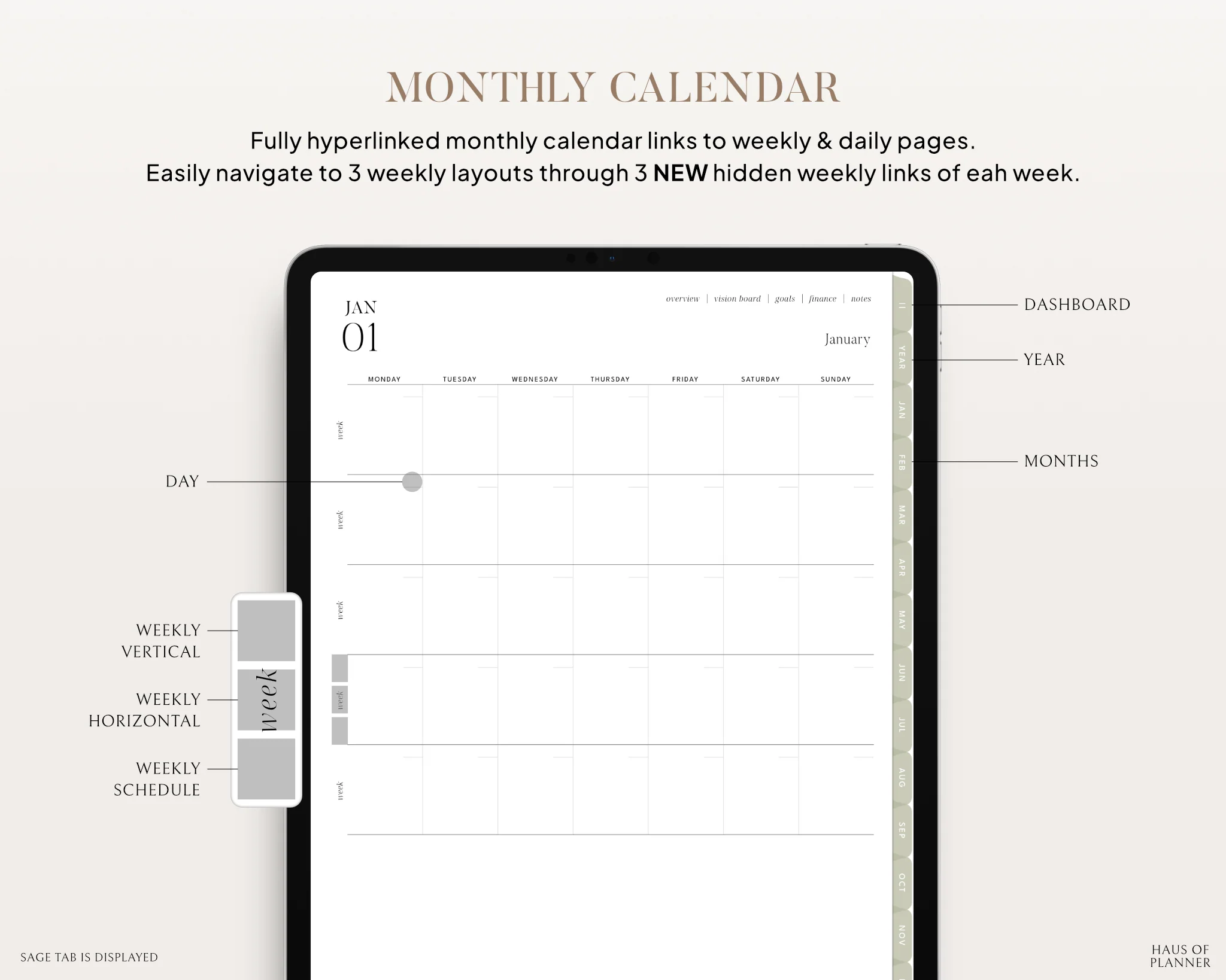 Undated Digital Planner | Portrait - Image 4