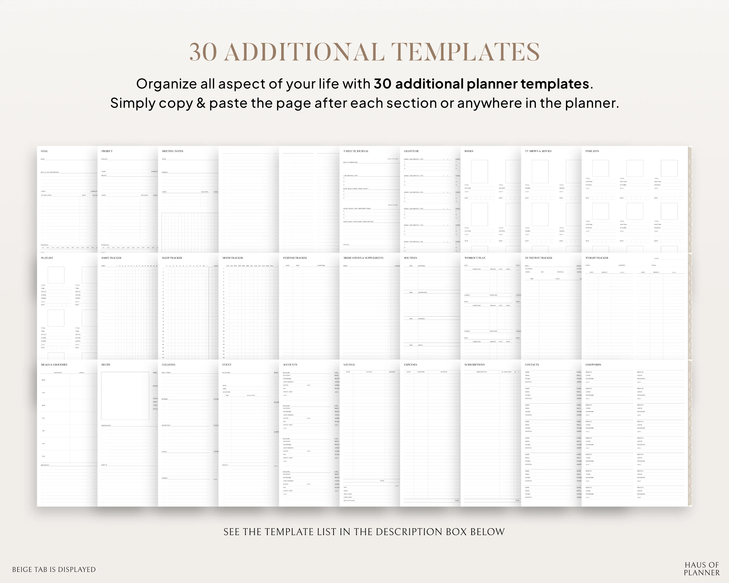 Undated Digital Planner | Portrait - Image 9